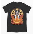 Halloween Retro Boston Terrier Unisex T-Shirt, Boston Terrier Halloween Gifts, trending gift
