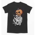 Halloween Skeleton Boston Terrier Unisex T-Shirt, Boston Terrier Halloween Gifts, trending gift