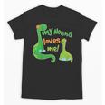 Kids My Nonna Loves Me Dinosaur Grandson Unisex T-Shirt, trending gift