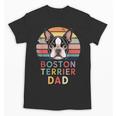 Retro Boston Terrier Dad Unisex T-Shirt, Couple Gifts, Boston Terrier Dad Gifts, trending gift