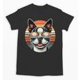 Retro Sunset Sunglasses Boston Terrier Boston Bull Bostie Unisex T-Shirt, trending gift