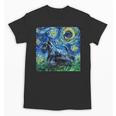 Scottish Terrier Starry Night Scotty Dog Art By Aja Unisex T-Shirt, trending gift