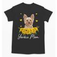 Sunflower Yorkie Mom Dog Lover Unisex T-Shirt, Couple Gifts, Mom Gifts, trending gift
