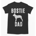 Vintage Boston Terrier Dad Dog Daddy Bostie Father Unisex T-Shirt, Couple Gifts, Boston Terrier Dad Gifts, trending gift
