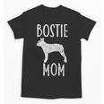 Vintage Boston Terrier Mom Dog Owner Bostie Mother Unisex T-Shirt, Couple Gifts, Mom Gifts, Boston Terrier Mom Gifts, trending gift