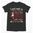 Watch Christmas Movies With My Boston Terrier Bostie Unisex T-Shirt, Boston Terrier Christmas Gifts, trending gift