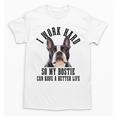 Bostie Mama Dog Dad Boston Terrier For Men Women Unisex T-Shirt, Couple Gifts, Boston Terrier Dad Gifts, trending gift