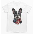 Boston Terrier American Flag Unisex T-Shirt, American Boston Terrier Gifts, trending gift