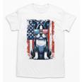 Boston Terrier Dog American USA US Flag Pets Vintage Outfit Unisex T-Shirt, American Boston Terrier Gifts, trending gift