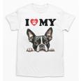 Boston Terrier I Heart My Dog Dog Lover Unisex T-Shirt, trending gift