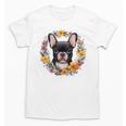Boston Terrier Mom Floral Bostie Dog Lover Flowers Cute Unisex T-Shirt, Couple Gifts, Mom Gifts, Boston Terrier Mom Gifts, trending gift