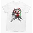Boston Terrier Santa Claus Hat Merry Christmas Dog X-Mas Unisex T-Shirt, Boston Terrier Christmas Gifts, trending gift