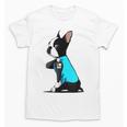 Boston Terrier Tattoos I Love Mom Unisex T-Shirt, Couple Gifts, Mom Gifts, Boston Terrier Mom Gifts, trending gift