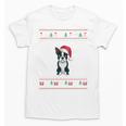 Boston Terrier Wearing Santa Hat Ugly Xmas Dog Lovers Unisex T-Shirt, trending gift