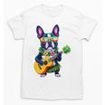 Hawaiian Boston Terrier & Pineapple Ukulele Summer Vacation Unisex T-Shirt, trending gift