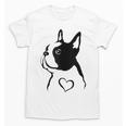 I Love My Boston Terrier Dog With Heart Unisex T-Shirt, trending gift