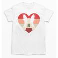 Retro Heart Boston Terrier Dog Vintage Valentine Unisex T-Shirt, trending gift