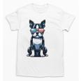 USA Flag Boston Terrier Best Dog Mom Ever 2025 Unisex T-Shirt, Couple Gifts, Mom Gifts, Boston Terrier Mom Gifts, trending gift