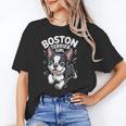 Boston Terrier Girl Cute Cartoon For Dog Owners Pet Terrier Unisex T-Shirt, funny gift