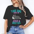 Boston Terrier This Girl Runs On Jesus And Boston Terriers Unisex T-Shirt, funny gift