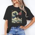 Boston Terrier Japanese Kanagawa Wave Surf Dog Unisex T-Shirt, funny gift
