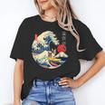 Boston Terrier Japanese Kanagawa Wave Surf Loyal Dog Men Women Kids Unisex T-Shirt, funny gift