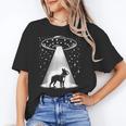 Boston Terrier Mom Dad Dog Alien UFO For Men Women Unisex T-Shirt, Boston Terrier Dad Shirts, Boston Terrier Mom Shirts, funny gift