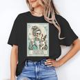 Boston Terrier Mom Skeleton Tarot Card Witch Vibes Dog Mom Unisex T-Shirt, Boston Terrier Mom Shirts, Boston Terrier Tarot Shirts, funny gift
