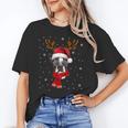 Family Matching Reindeer Xmas Boston Terrier Christmas Unisex T-Shirt, Boston Terrier Christmas Shirts, funny gift