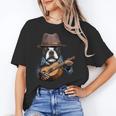 Guitar Shirt Boston Terrier Dog Playing Acoustic Guitar Unisex T-Shirt, funny gift