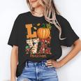 Love Preschool Teacher Turkey Thanksgiving Autumn Fall Unisex T-Shirt, funny gift