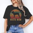 Retro Boston Terrier Mom Dog Mother Pet Bostie Mama Unisex T-Shirt, Boston Terrier Mom Shirts, funny gift