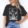 Tarot Card Vintage Crescent Moon Boston Terrier Dog Mom Unisex T-Shirt, Boston Terrier Mom Shirts, Boston Terrier Tarot Shirts, funny gift