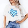 Bavarian Flag As Heart Blue Diamond Bavaria Unisex T-Shirt, funny gift