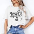 Boston Terrier Dog Bostie Mom Idea For Women Unisex T-Shirt, Boston Terrier Mom Shirts, funny gift