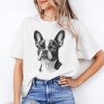 Boston Terrier Dog Motif Pet Illustration Boston Terrier For Men Women Kids Unisex T-Shirt, funny gift