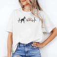 Boston Terrier Heartbeat Heart Line Unisex T-Shirt, funny gift
