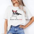 Boston Terrier Mom Bandana Boston Terrier Dog Unisex T-Shirt, Boston Terrier Mom Shirts, funny gift