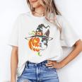 Boston Terrier Pumpkin Jack O Lantern Halloween Unisex T-Shirt, Boston Terrier Halloween Shirts, funny gift