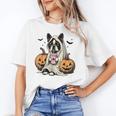 Halloween Boston Terrier Ghost Unisex T-Shirt, Boston Terrier Halloween Shirts, Boston Terrier Ghost Shirts, funny gift