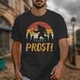 Bigfoot Sasquatch Prost Retro Bavarian Oktoberfest Men Women Unisex T-Shirt, funny design