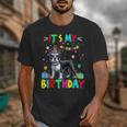 My Birthday Colorful Costume Boston Terrier Party Unisex T-Shirt, funny design