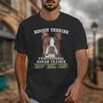 Boston Terrier Brindle Dog Professional Human Trainer Unisex T-Shirt, funny design