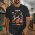 Boston Terrier Dog Christmas Happy Hallothankmas Halloween For Men Women Kids Unisex T-Shirt, Boston Terrier Christmas Gifts, Boston Terrier Halloween Gifts, funny design