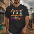 Boston Terrier Dog Halloween Christmas Hallothanksmas Men Women Kids Unisex T-Shirt, Boston Terrier Christmas Gifts, Boston Terrier Halloween Gifts, funny design