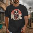 Boston Terrier Dog Japanese Style Samurai Dogs Unisex T-Shirt, funny design