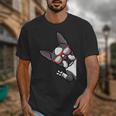 Boston Terrier Dog From Side Boston Bull Unisex T-Shirt, funny design