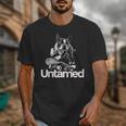 Boston Terrier Dog Untamed For Men Women Unisex T-Shirt, funny design