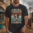Boston Terrier Grandpa Dog Lover Father's Day Unisex T-Shirt, funny design