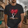 Boston Terrier Lover Heart Shape Boston Terrier Valentine Unisex T-Shirt, funny design